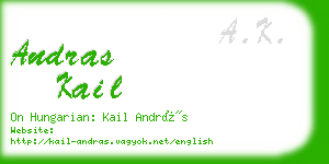 andras kail business card